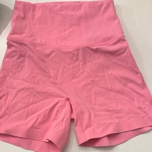 High Waist Pink Women's Shorts